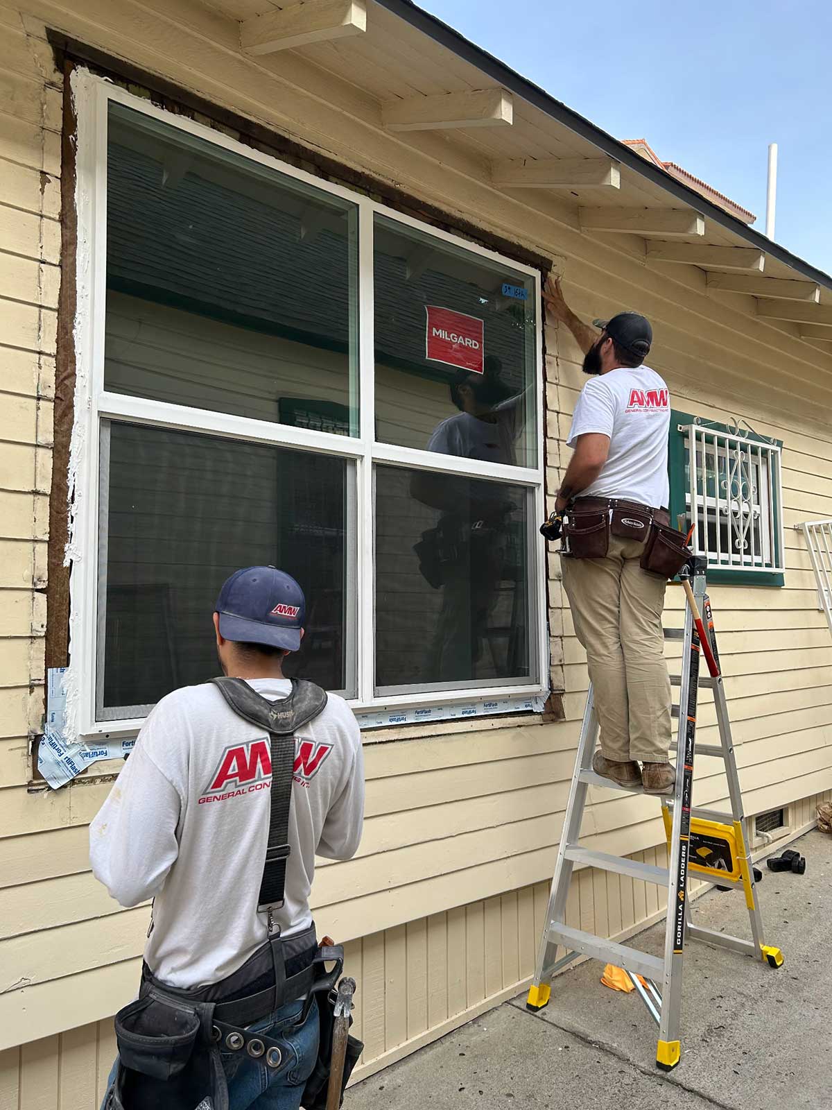 AMW construction defect repair work at a San Diego property